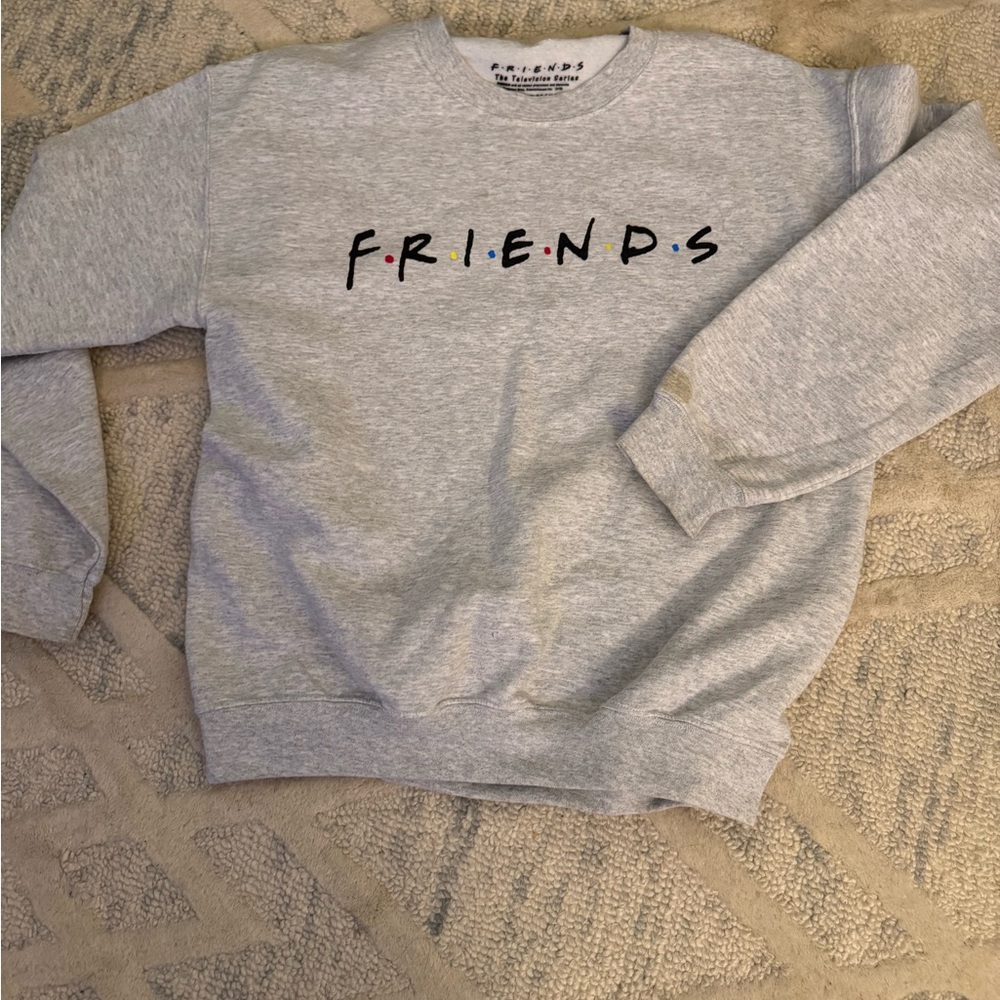 FRIENDS Gray Crew Neck Sweater